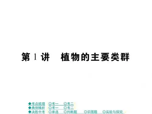 【生物课件】2017届中考生物专题复习：生物圈中的绿色植物
