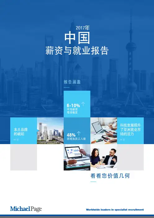 2017薪资与就业报告–Michael Page行业报告