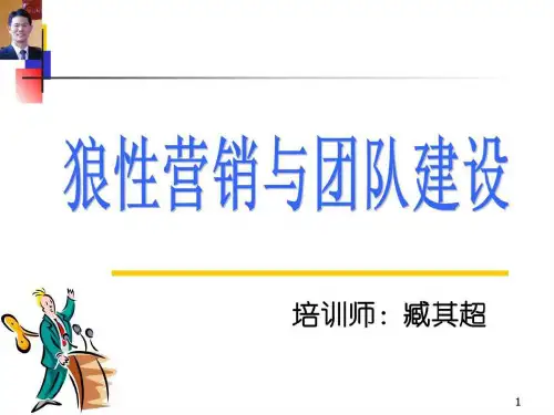 狼性营销与团队建设.