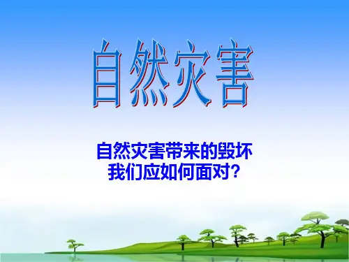 自然灾害PPT课件
