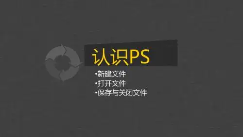 1.1 PS软件基础