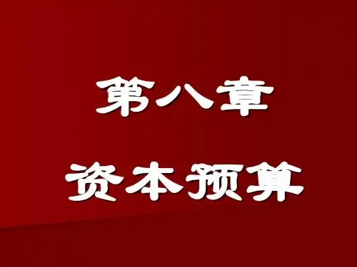 资本预算