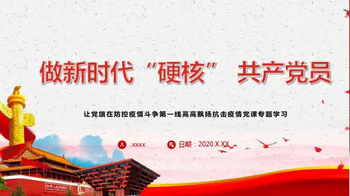 面对疫情党员应该做点什么PPT