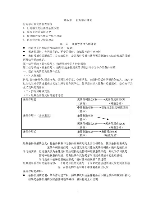 当代教育心理学5-7章考点