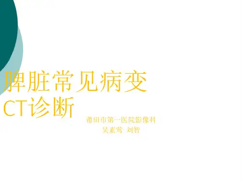 脾CT诊断