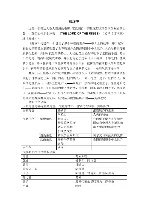 指环王影评
