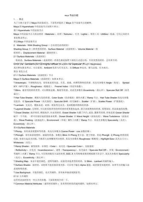 maya节点介绍