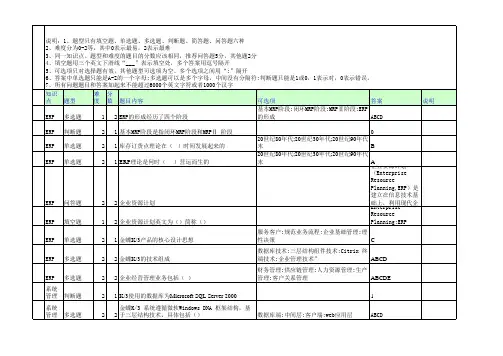 会计信息系统重修复习资料A