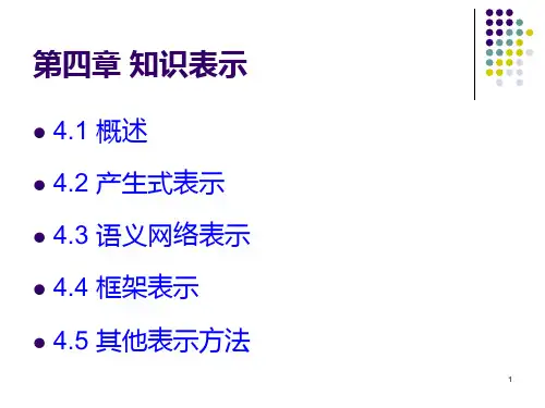 人工智能第四章讲义PPT课件