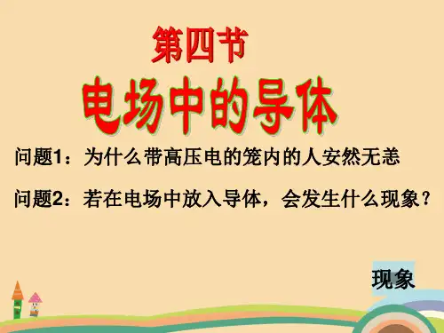 高二物理电场中的导体PPT优秀课件