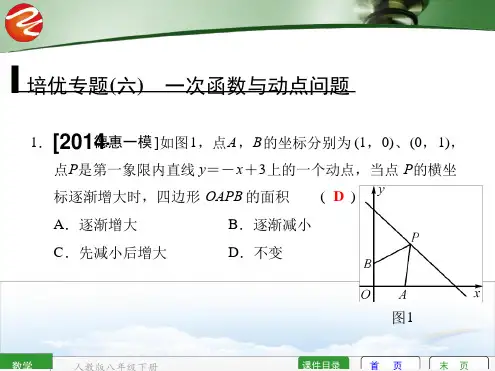 培优专题六 一次函数与动点问题