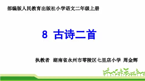 2年级上册  同课异构：《8 古诗二首之登鹳雀楼》--省级--周老师