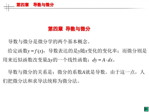 高等数学PPT导数和微分