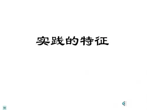 高二政治实践的特征1