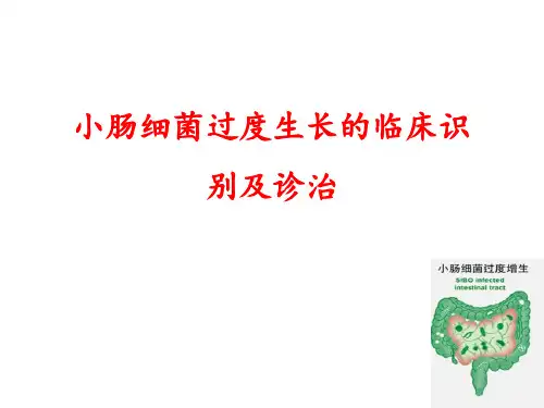 小肠细菌过度生长的临床识别及诊治
