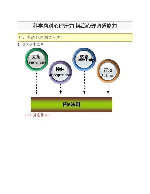 科学应对心理压力 提高心理调适能力