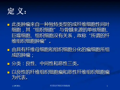 所谓的纤维组织细胞瘤培训课件