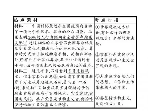高考政治一轮复习第一单元生活智慧与时代精神单元整合