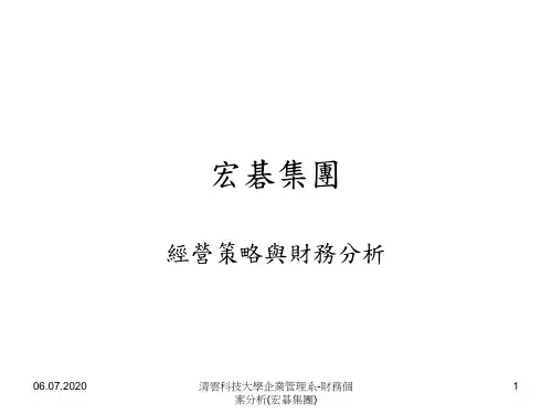 集团经营策略与财务分析