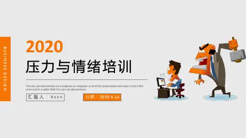 公务员情绪压力管理概述ppt