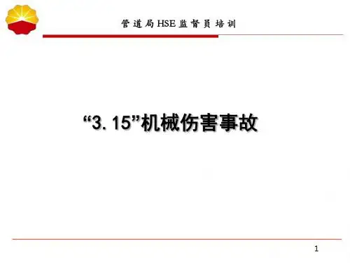 “3.15”机械伤害事故