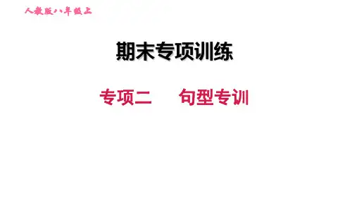 八年级上册英语期末专项训练课件专项二 句型专训