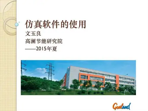 《仿真软件的使用图》PPT课件