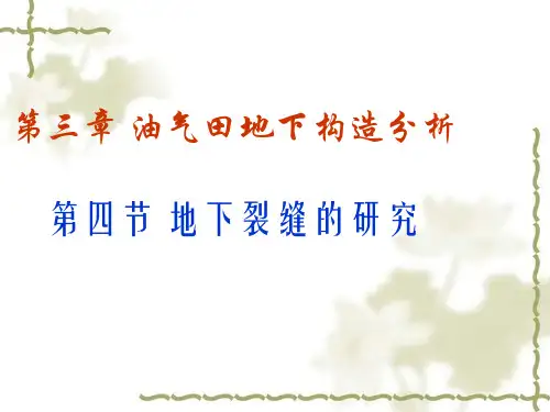 第三章第四节_地下裂缝的研究