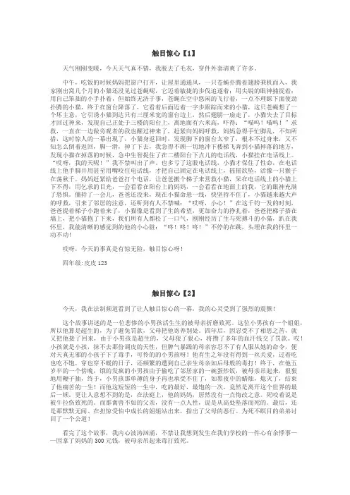 触目惊心作文
