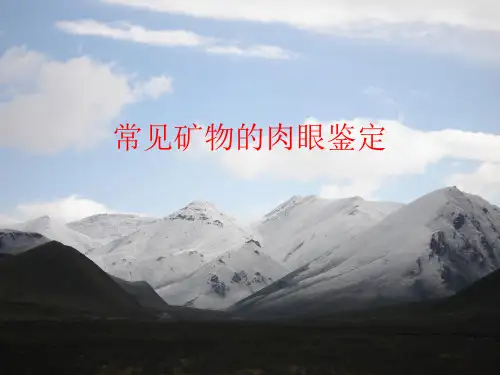 常见矿物的肉眼鉴定(彩图)