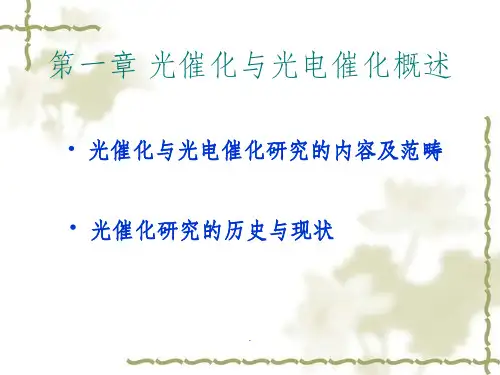 第一章 光化学基础ppt课件