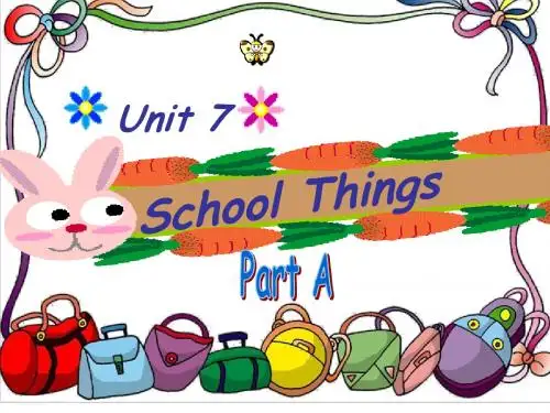 闽教版小学英语三年级上册School Things Part A