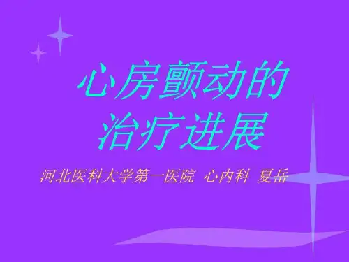 心房颤动的治疗进展 PPT课件