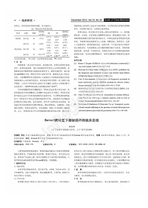 Bernard瓣修复下唇缺损25例临床总结