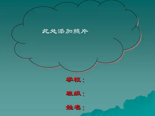 小学生成长记录档案模板