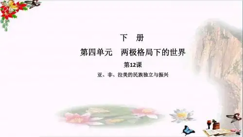 【初中历史】2017-2018学年九年级历史下册课件ppt(18份) 中华书局版2