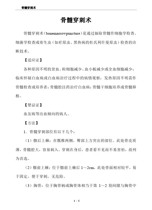 骨髓穿刺术 2