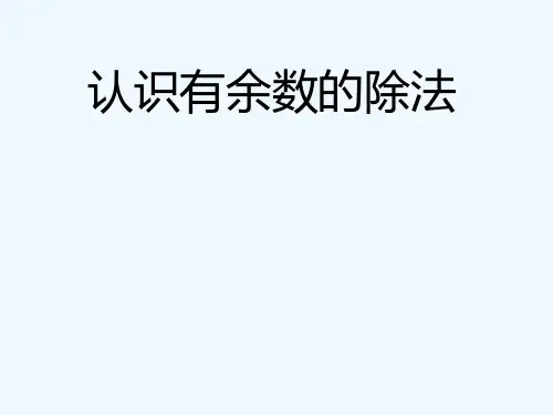 认识有余数的除法(3)