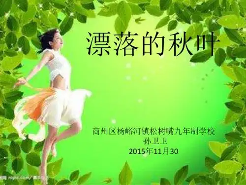 课件漂落的秋叶