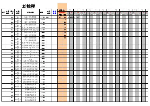 生产计划排程表 4