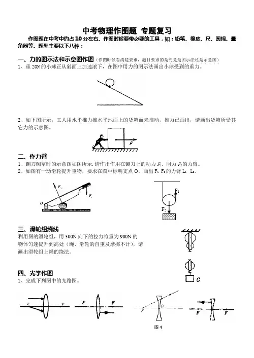 中考物理作图题 专题复习