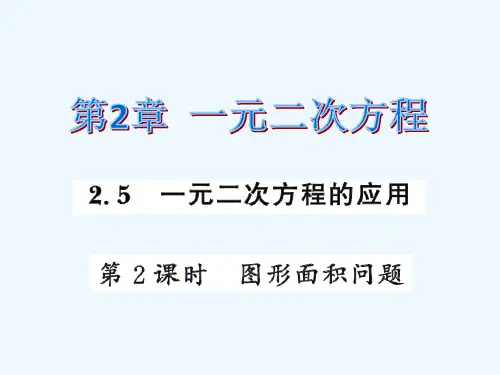 2.5一元二次方程的应用第2课时练习题及答案