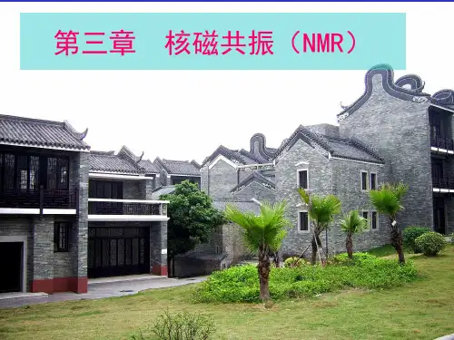 大学有机化合物波谱解析课件3核磁共振(NMR)