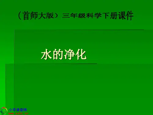 三年级科学下册《水的净化》PPT课件之四(首师大版)