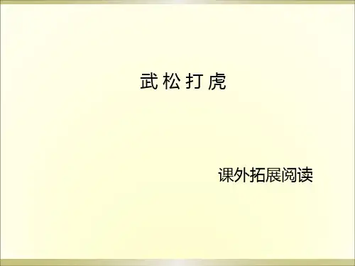 语文S版五年级上册语文课外阅读29.武松打虎课件