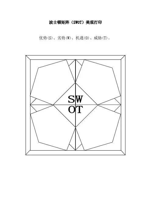 波士顿矩阵(SWOT)美观打印
