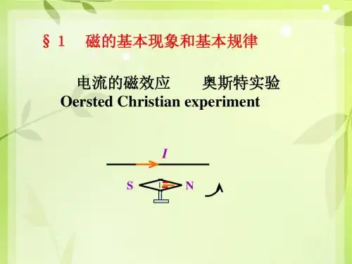 磁的基本现象和基本规律