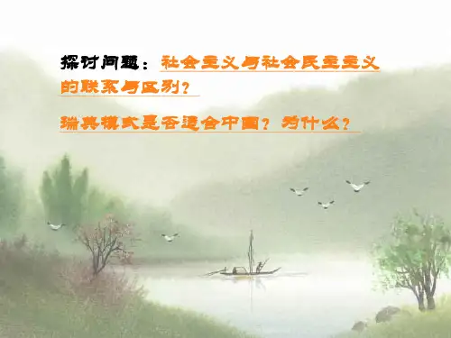 社会民主主义PPT展示