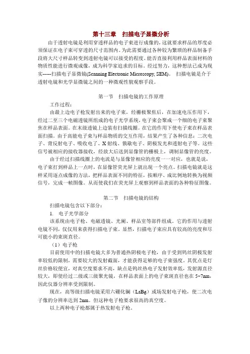 13.扫描电子显微分析
