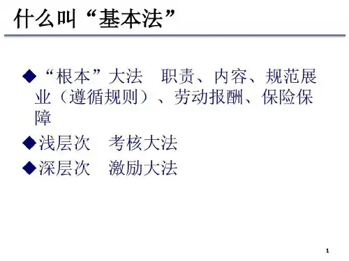 中国人寿收展基本法教学文案共39页